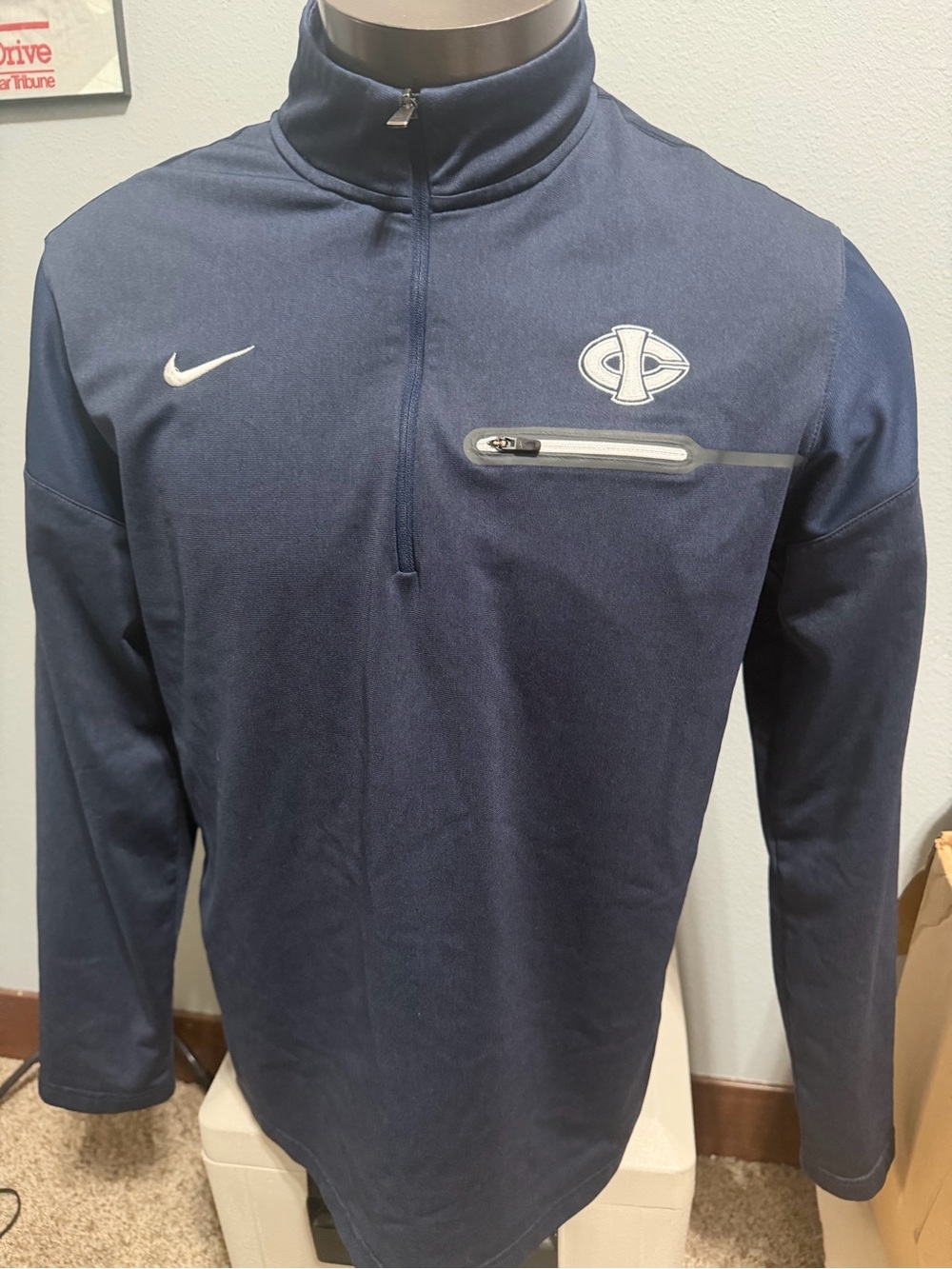 Nike DriFit Iowa Central Tritons Men’s Navy Performance Jacket